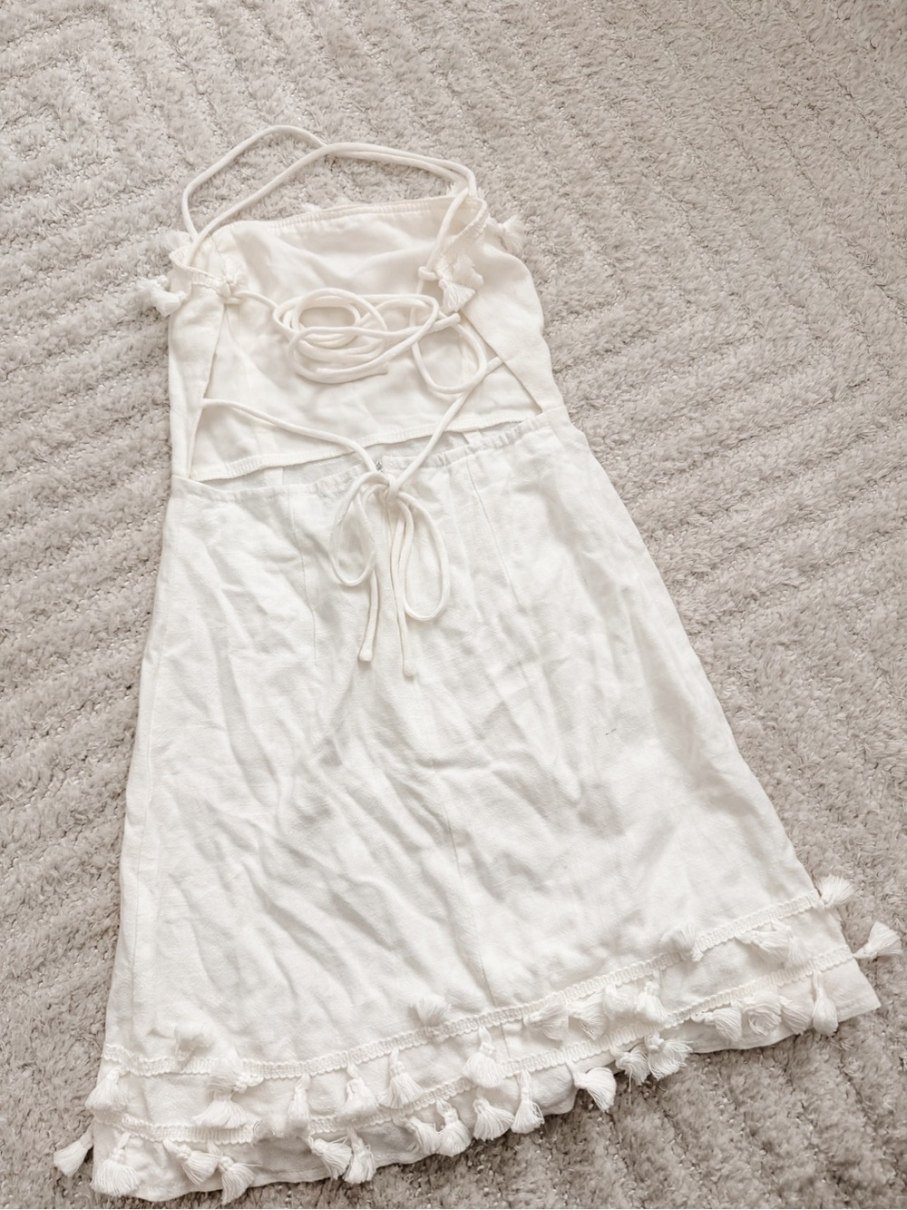 NWOT! Princess Polly Womens Fiorella Mini Dress Linen Blend Size 0 - Picture 3 of 6